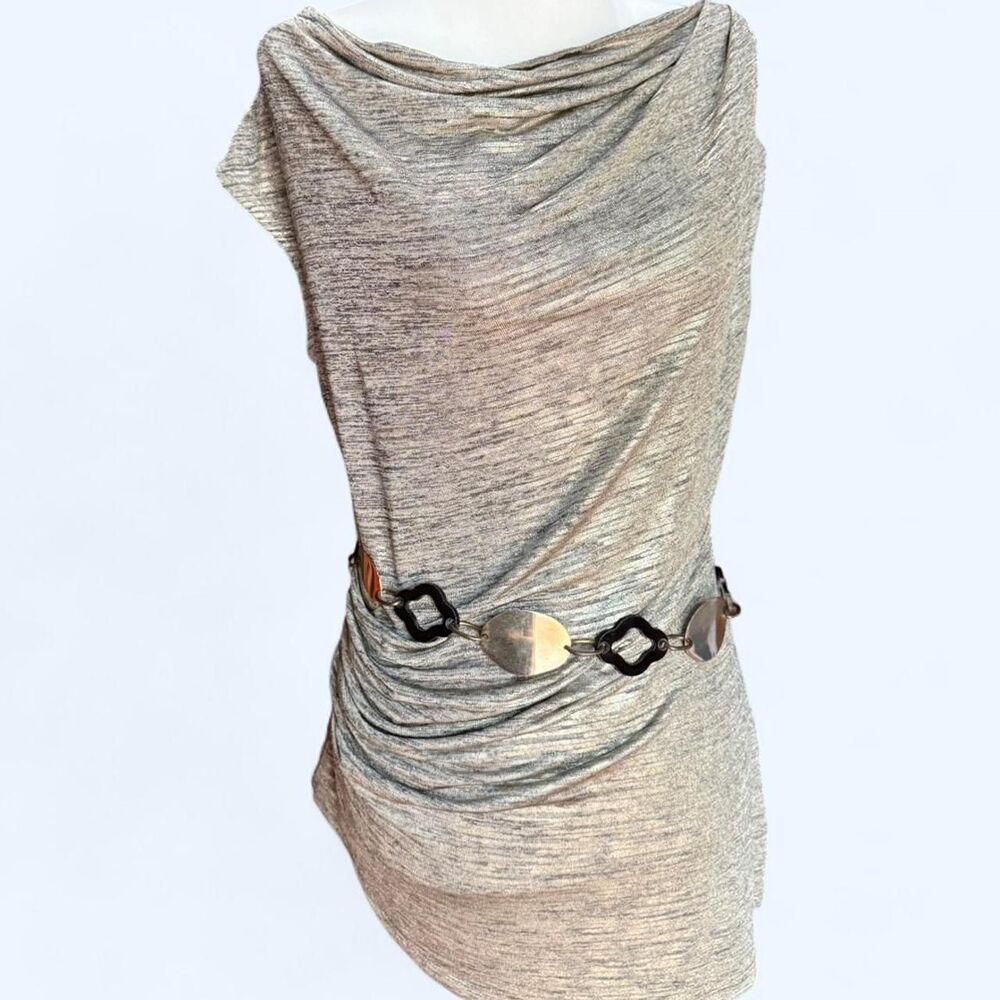 Premise Women's Silver and Grey Top/Mini Dress
